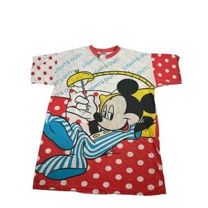 Vintage Mickey Unlimited‎ Disney All-Over Print Oversized Shirt- FLAWS